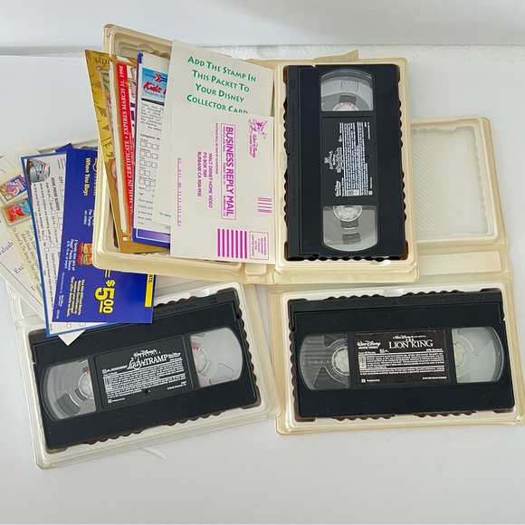 Vintage Disney VHS set 3 bundle The King Lion, Lady & the Tramp, The Jungle Book - Picture 8 of 15
